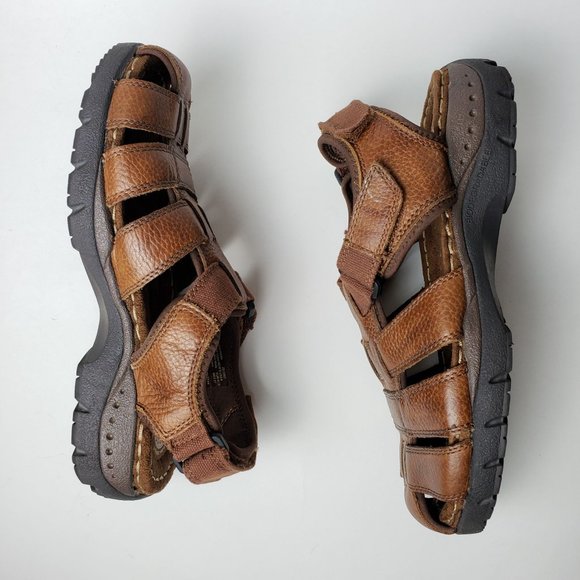 Earth Spirit Gelron 2000 Fisherman 2513067 Brown Leather Sandals, Mens Sz 8 - Picture 5 of 12